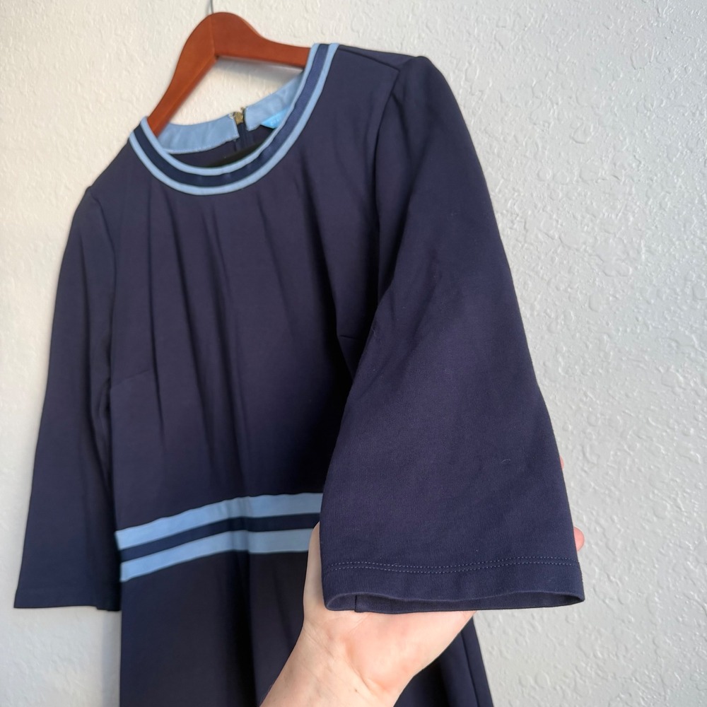 Draper‎ James Solid Persley Ponte Dress Blue Womens Medium - Picture 7 of 10
